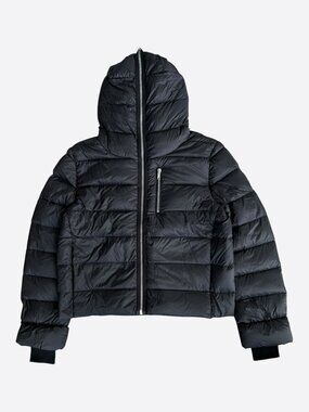 Rick Owens Black Gimp Puffer Jacket